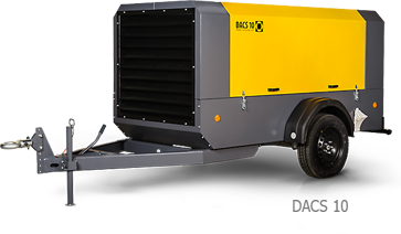 Компрессоры передвижные DACS 10 на шасси (прицеп)