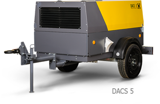 Компрессоры передвижные DACS 5 на шасси (прицеп)