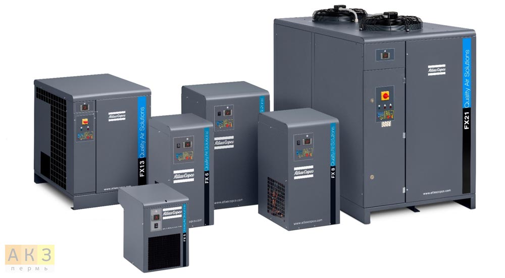 Осушители воздуха рефрижераторного типа Atlas Copco FX