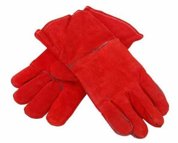 Краги из спилка, пятипалые