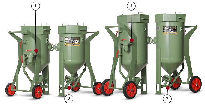 Абразивоструйный аппарат с ручным управлением Contracor BlastRazor Z-200