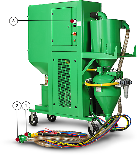 Установка беспыльной абразивоструйной очистки Contracor BRS