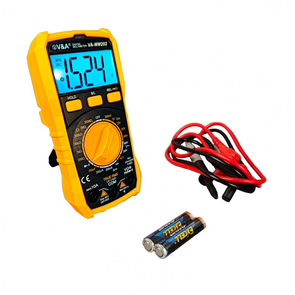 Комплектация Цифровой мультиметр VA-MM202