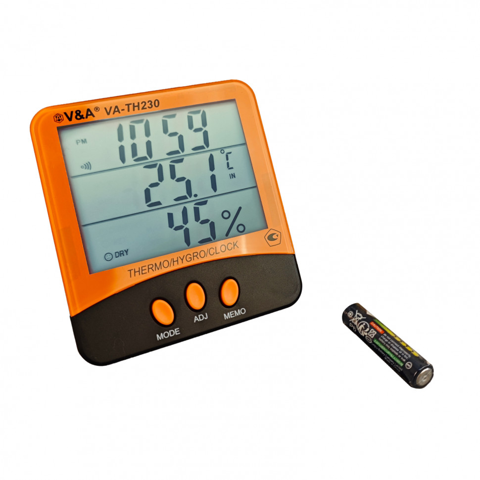Комплектация Термогигрометр VA-TH230