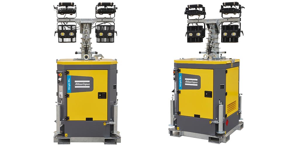 Осветительная мачта со светодиодными лампами HiLight B5+ Atlas Copco